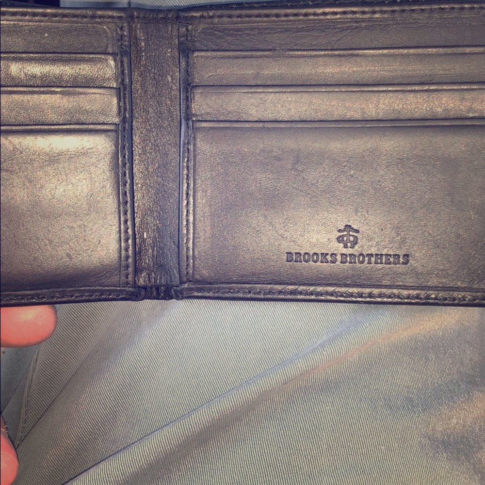 Brooks Brothers men’s leather LUCKY wallet🔥